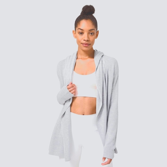 LULULEMON Sundown cardigan wrap ice blue size 6 - Picture 2 of 9